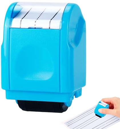 Rollo de linne de escritura a mano, sello de rodillo de tira de números, sello de rodillo de práctica de líneas de escritura a mano, líneas de escritura a mano, rodillo de práctica para práctica de
