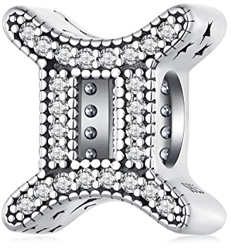 Zwilling Sternzeichen Geburtstag Charm Anhänger für Pandora Armbänder, Geburtstagsgeschenke für Mam