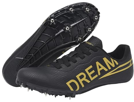 Yummsion Zapatillas De Atletismo con Clavos,Zapatillas De Clavos Atletismo Unisex,Zapatos con Clavos Deporte Corriendo,Soporte Estable,Ajuste DináMico,para Velocidad Running