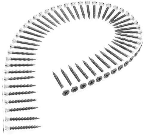 Design61 Tornillos de montaje rápido, revistas, rosca fina, cabeza de trompeta PH-2, ranura en cruz, acero endurecido, fosfatados, negros (3,5 x 35 mm, cargador, 1000 unidades)
