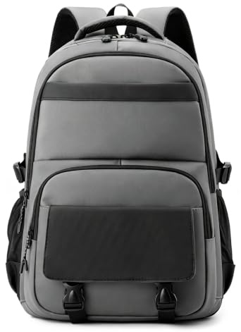 15 tums andas Nylon bärbar ryggsäck Convertible Business Daypack satchel väska,Grey