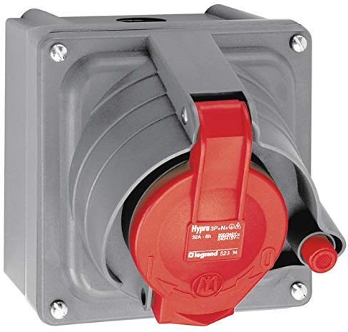 Legrand 052904 Plastique Prisinter Fixe Hypra IP44/55, 32A, 380V à 415V, 3P+N+T