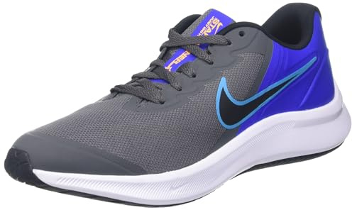 Nike Star Runner 3 Sneaker, Eisengrau/schwarzblauer Blitz, 40 EU
