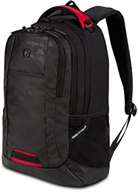 SwissGear Cecil 5505 Laptop Backpack, Camo Noir, 18-inch, Cecil 5505 Laptop Backpack