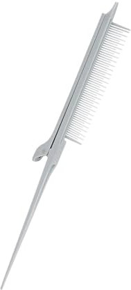 MagiDeal Pettine a coda Pettine per cotonatura, Pettine per sezionamento, Strumento per parrucchieri per tagliare i punti salienti del parrucchiere, grigio