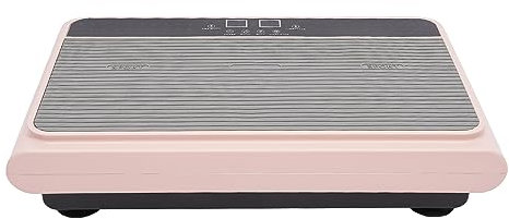 HarBin-Star Placa vibratoria con mando a distancia y bandas de entrenamiento para entrenamiento de cuerpo completo en casa, 99 niveles de vibración, 5 programas de entrenamiento, pantalla LCD grande