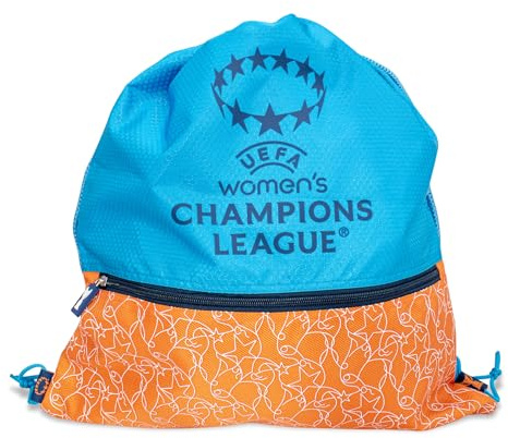 UEFA Saco de gimnasio de la Liga de Campeones para mujer, UWCL, producto con licencia oficial, ligero, cordón, gran idea de regalo de fútbol