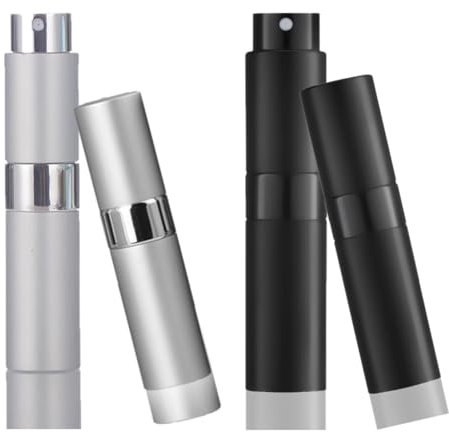 LOMSUXA 2 Stück 8ml hanmir Parfümzerstäuber, Parfümzerstäuber parfüm abfüller Nachfüllbar Zerstäuber Parfüm Mini Portable Sprühflasche für Taschenzerstäuber, parfum zerstäuber für unterwegs