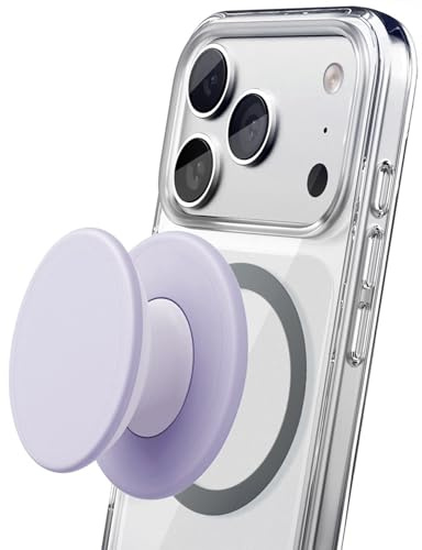 Encased Collapsible Magnetic Phone Grip (Compatible with MagSafe) Comfortable Silicone Holder for iPhone (Lilac Haze)