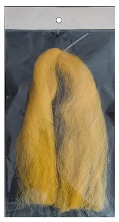 Sehuby Juego de señuelos de pesca con mosca de fibra de carbono, materiales artificiales para agua dulce y salada, material de atado
