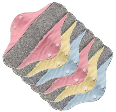 Compresas de Tela | Protectores Elásticos Transpirables Impermeables 6 Unidades | Compresas de Tela - Para Incontinencia Postparto y Uso Diario en Casa o Viaje