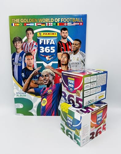 manuelkant 2x Scatole Box 50 bustine (=100 bustine) per la raccolta di FIFA 365 2026 figurine
