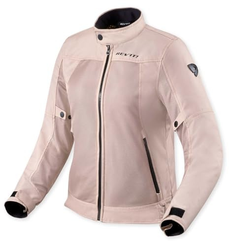 REV'IT! Eclipse 2 - Chaqueta de motocicleta de malla para mujer (rosa, talla 38)