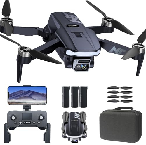 GPS Drone with Camera 4K UHD for Adults, RC Quadcopter with 90 Min Long Flight Time, Long Control Range, Auto Return, Auto Follow, Brushless Motor, Ideal for Beginners – NAFYRE N11 PRO