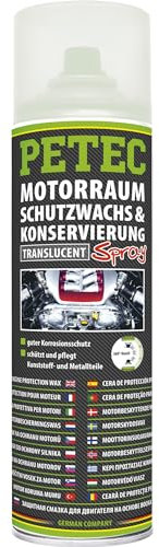 Motorschutzwachs Spray Motorraum Konservierung Durchsichtig Petec 500Ml