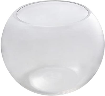 Angoily Runder Glaskugel Fisch Tank Ökologisches Terrarium Aquarium Für Zuhause Und Hotel Aquarium Für Fische Größe