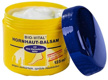 3 PAGEN® Hornhaut-Balsam Bio-Vital mit Aloe Vera zur Entfernung von Hornhaut und Schwielen – Hornhautentferner Gel mit regenerierender Wirkung – Fußpflegecreme - 125 ml - Made in Germany