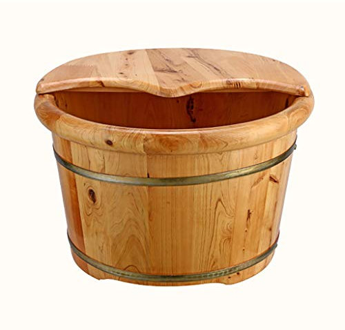 Sauna Bucket,Pure Wood Bathtub Bucket,Handmade,Sauna Accessories For Footbath Tubs,Foot Relaxing Bath Barrel Present