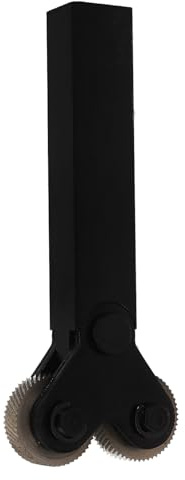 Zerodeko Rueda Moleteada Doble para Torno de Acero 15 MM Herramienta de Moleteado Cruzado Resistente al Desgaste para Torneado de Metales Accesorio Profesional para Máquinas de Torno