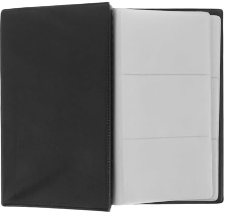 VILLCASE Organizer per Biglietti da Visita in Pu, Portacarte Compatto con Capacità 160 Schede, Raccoglitore Portatile per Ufficio e Viaggi, Album Porta Biglietti da Visita con Divisori
