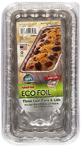 Cook-N-Carry Loaf Pan 2Lb w/ Lids, 3 ct