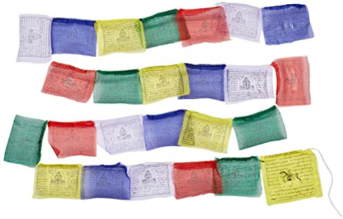 Tierra Zen Gebetsfahne, Mehrfarbig, 12 x 14 cm, Mehrfarbig, lang