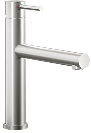 Villeroy & Boch Como Sky Hochdruck-Küchenarmatur mit Keramikkartusche, Strahlegler mit 360° Schwenkbereich, 153 mm Auslaufhöhe, Edelstahl massiv