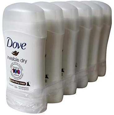 Dove Invisible Dry Anti-Perspirant Stick Bundle — 6 x 40ml — With Moisturising Cream and Anti-White Marks
