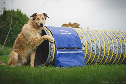 animo concept Sac de Lestage Antidérapant à Zip pour Tunnel d'Agility Bleu 1 Unité
