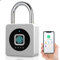Schloss Fingerabdruck, Eseesmart Vorhängeschloss für Fitnessstudio, Bluetooth Fingerabdruck IOS Watch Entsperren, Wasserdicht Vorhängeschlöss, für Gepäck, Lagerhäuser, Frachtauto, Garage, Spind