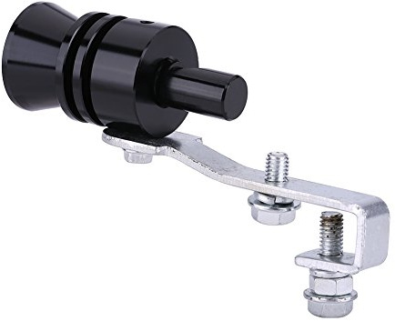 Silencieux D'échappement Universel en Aluminium Turbo Sound Sifflet de Tuyau Silencieux D'échappement de Son Turbo de Voiture Simulateur de Soupape de Soufflage Automatique(#2)