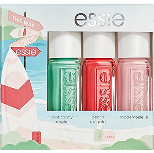 ESSIE - Mini Trio Summer 2022 Set - Mint Candy Apple, Peach Daiquiri, Mademoiselle