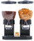 Distributeurs de Céréales - Cornflakes Dispenser - Noire - Contenants de Céréales - Avec 2 contenants -Distributeur de cornflakes pour le petit déjeuner- Petit-déjeuner - Outils de Cuisine (Noir)