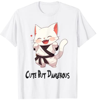 Karaté de chat mignon mais dangereux et drôle T-Shirt
