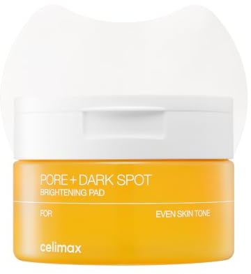 celimax Pore+Dark Spot Brightening Pad | Exfoliating Peeling Pads for Enlarged Pores, with Hyaluronic Acid, Pore Minimizer, Non-Irritating, Hydrating, For Sensitive Skin (40 pads)