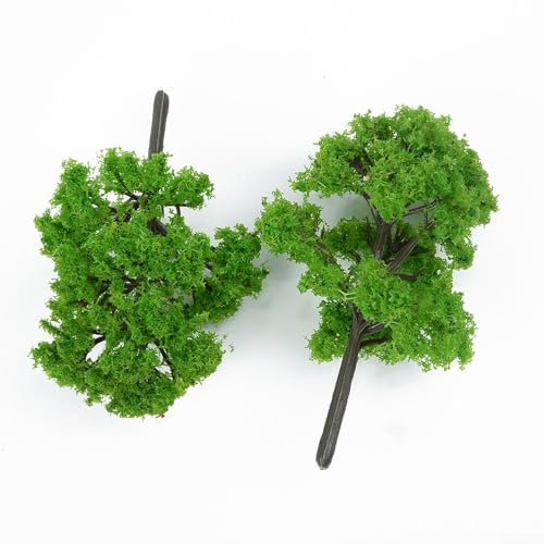 50 árboles a escala, 50 árboles modelo jardín, calle, tren, ferrocarril, diseño arquitectónico, altura de 4 cm para diseño