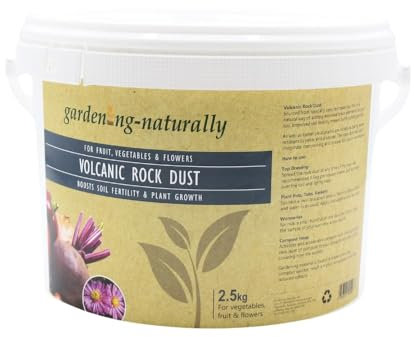 Volcanic Rock Dust Minerals - Organic Soil Enrichment for Healthier Crops and Pest Resistance (2.5kg)