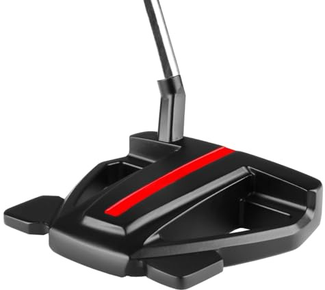 Orlimar Golf F4 Mallet Putter, Black Slant Neck 35 Inch Right Handed with High MOI Performance Balance Midsize Putter Grip Alignment Sight Line and Protective Headcover