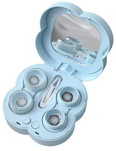 Pulitore ad ultrasuoni per ottiche | Pulizia ad ultrasuoni per lenti morbide | Scatola impermeabile con funzione di cura quotidiana per unisex in viaggio