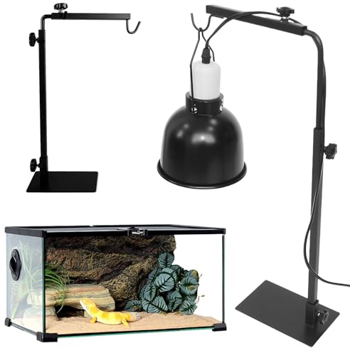 Support De Lampe Pour Reptile, Support De Lampe Chauffante, Support De Lampe Réglable En Métal, Hauteur Réglable 40-64cm Largeur 22-30cm Support Réglable Pour Lampe De Reptile Pour Reptiles