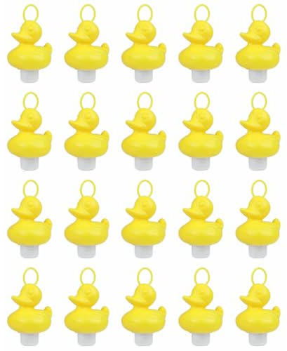 eMKay® Pack of 20 Weighted Ducks with Hooks – 7 cm Durable Plastic Hook-a-Duck Game Toys in YELLOW Colour for Fundraisers, Bath Toys, Pool Play, water games, Duck Fishing set, Fairs & Party Games