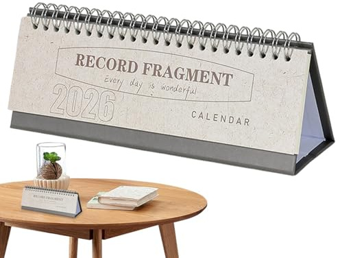 Calendario de escritorio 2026, bloques semanales grandes a rayas, calendario mensual de escritorio, agenda de citas, hogar, oficina, escuela, dormitorio, apartamento, estudio, trabajo, Navidad
