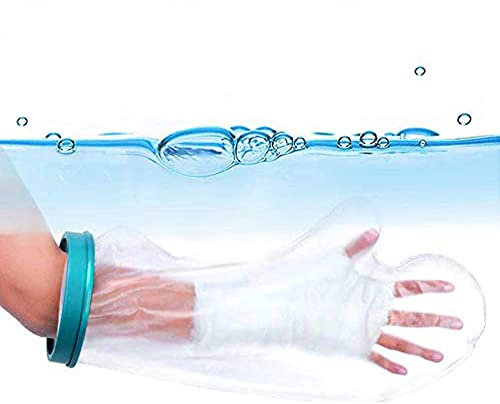 VESKIMER 2025 Upgraded Arm Cast Cover for Shower Arm Adult - 100% Waterproof Cast Protector, Cast Bag, Cast Sleeve - Comfortable Watertight Protection for Broken Hands, Fingers, Wrists
