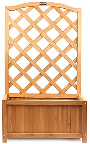 Lattice Planter Trellis Large Wooden Flower Plant Climbing Support Box Backboard Deck Patio Garden 2377