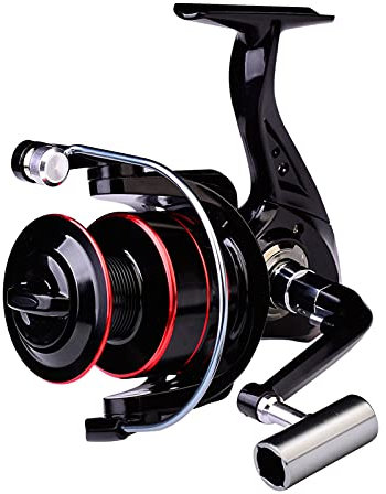 BAIAA Angelrollen Spinnrollen, Ultraleichte Glatte Angelrolle, 5.2:1 Übersetzung, Stark Und Langlebig, Kupfer-Getrieberute, Max Drag 10-40 LB, Für Süßwasser-Salzwasserfischen (1000 Type)