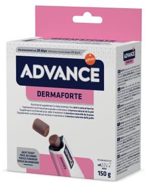 ADVANCE Veterinary Diets DermaForte - Supplemento Nutrizionale per Cani - Confezione 30 unità con 2 Particelle di 5 g - Totale: 150 g