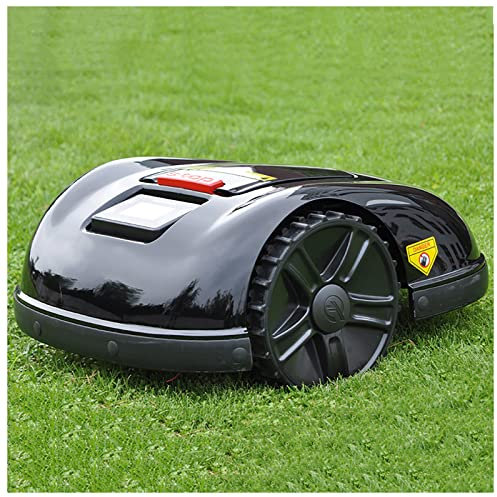 DISHENGZHEN Mower Robot, WiFi App Control Gyroscope Navigation Brush Cutter Grass Cutter for Big Lawn, Smart Robot Lawn Mower with LCD Display
