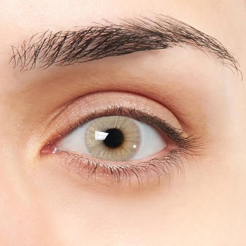 Cuarzo VIP Lenti a contatto colorate verdi e grigie chiaro design super realistico 2 pezzi Annuali + kit con astuccio, pinzette e ventosa in silicone