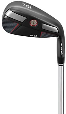 MAZEL Herren Golf Driving Eisen 2,3,4,5,6,7,8,9, P Rechtshändig, Single Golf Iron Club Premium Edelstahl Welle Breite Sohle für Anfänger (Black Individual,RH, 6 Iron)