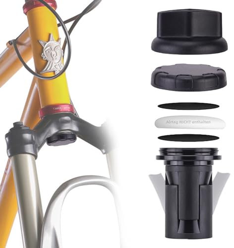 BSSOK AirTag Hold Cover Bike Mount Hidden for Fork, Anti-Theft Protect Air Tag Bicycle Holder - Waterproof for MTB Suspension Fork with Inner Diameter 18-30mm (AirTag Not Included)